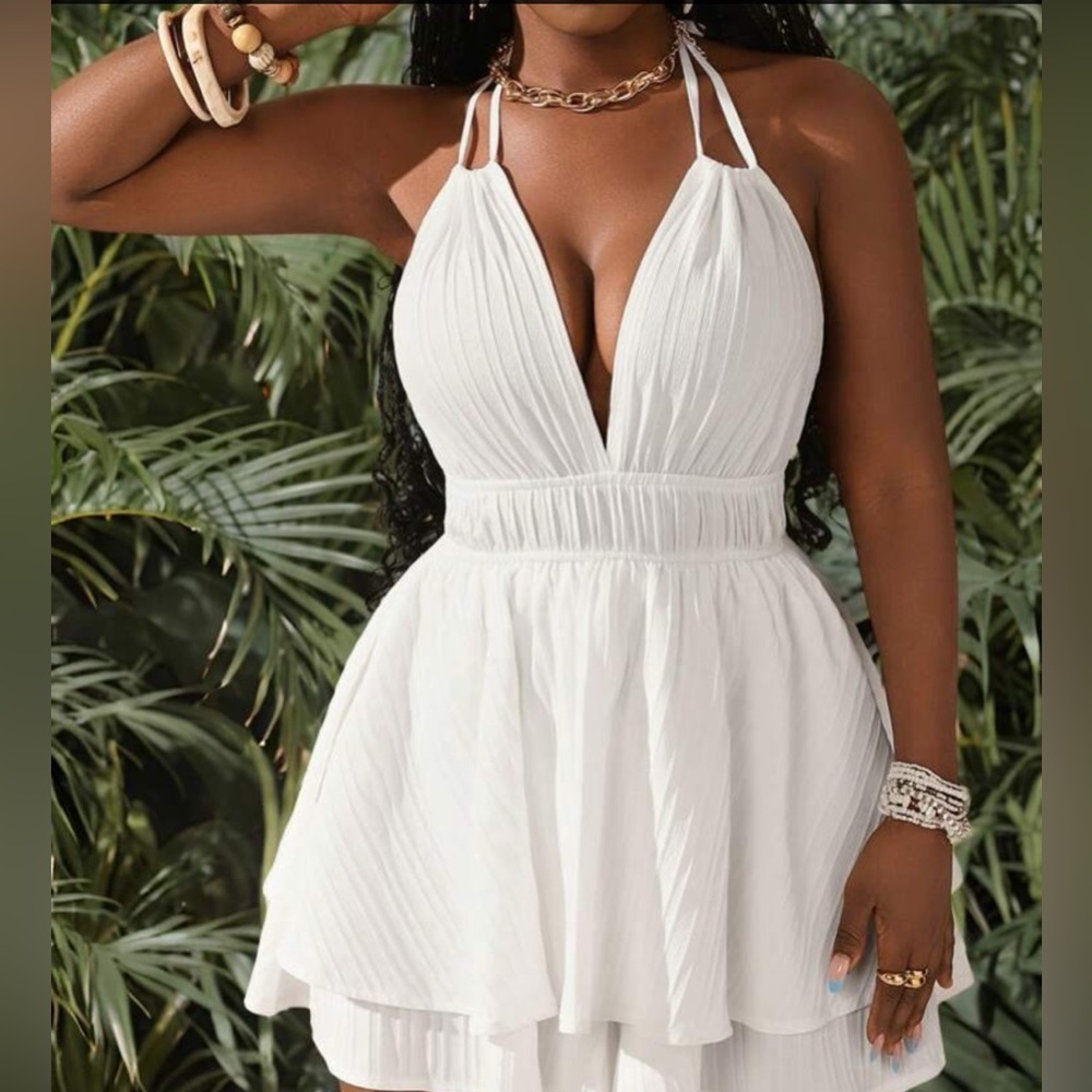 Woman one Piece Set NwT (White XS) SHEIN